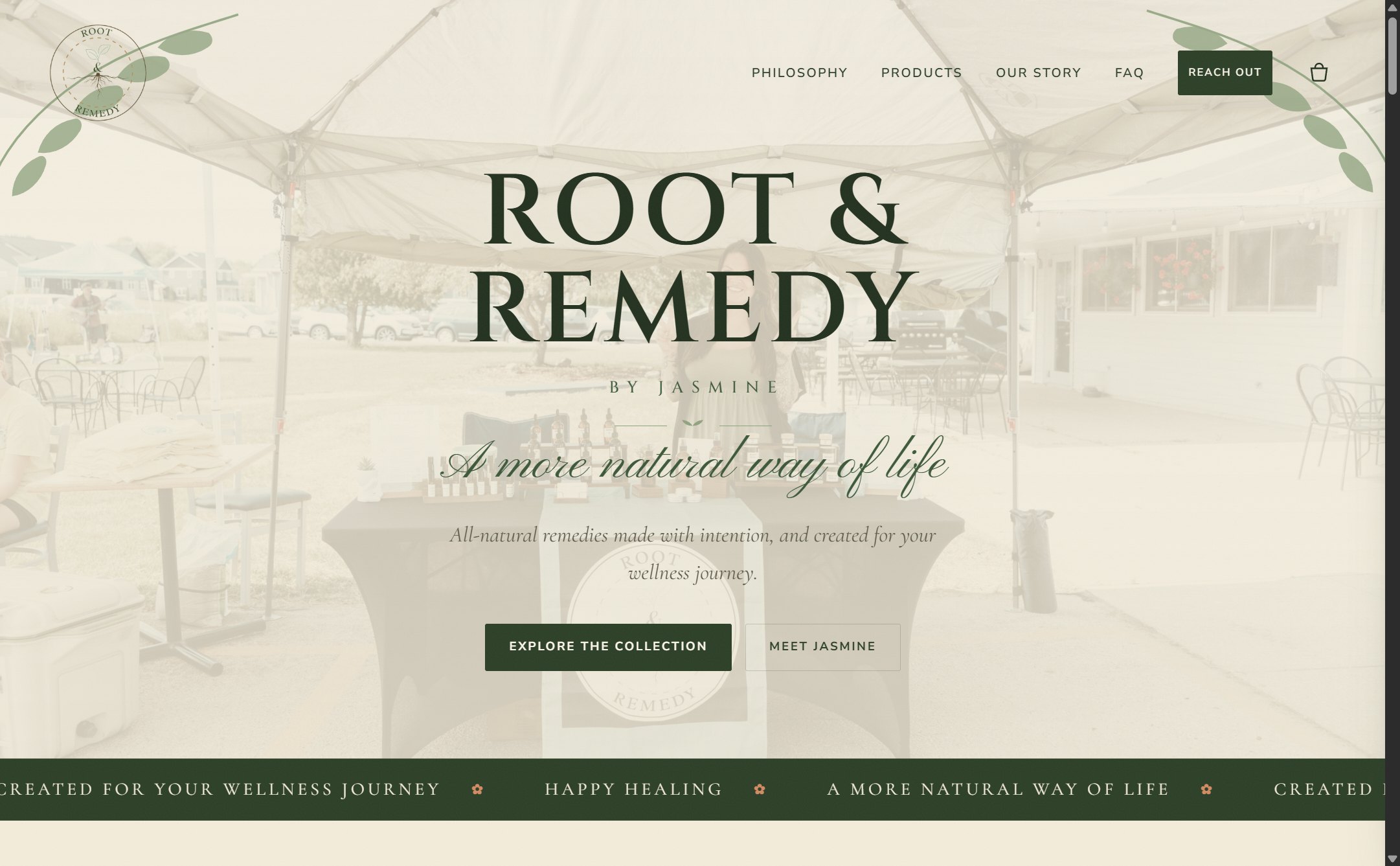 Website built for Root & Remedy Relief